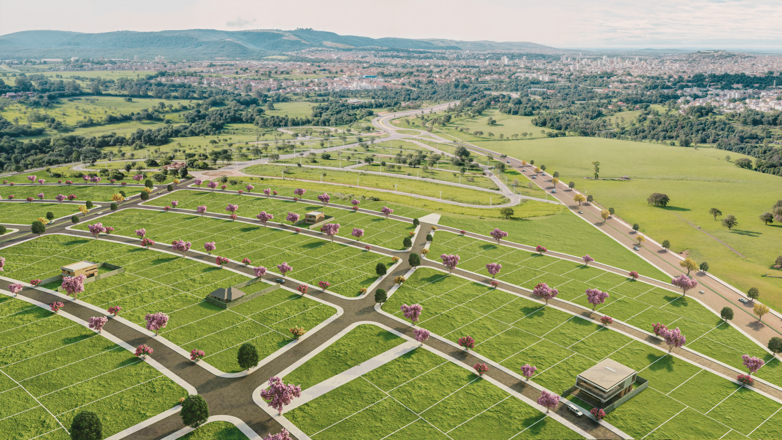 Loteamento Urbanismo Modelagem 3D