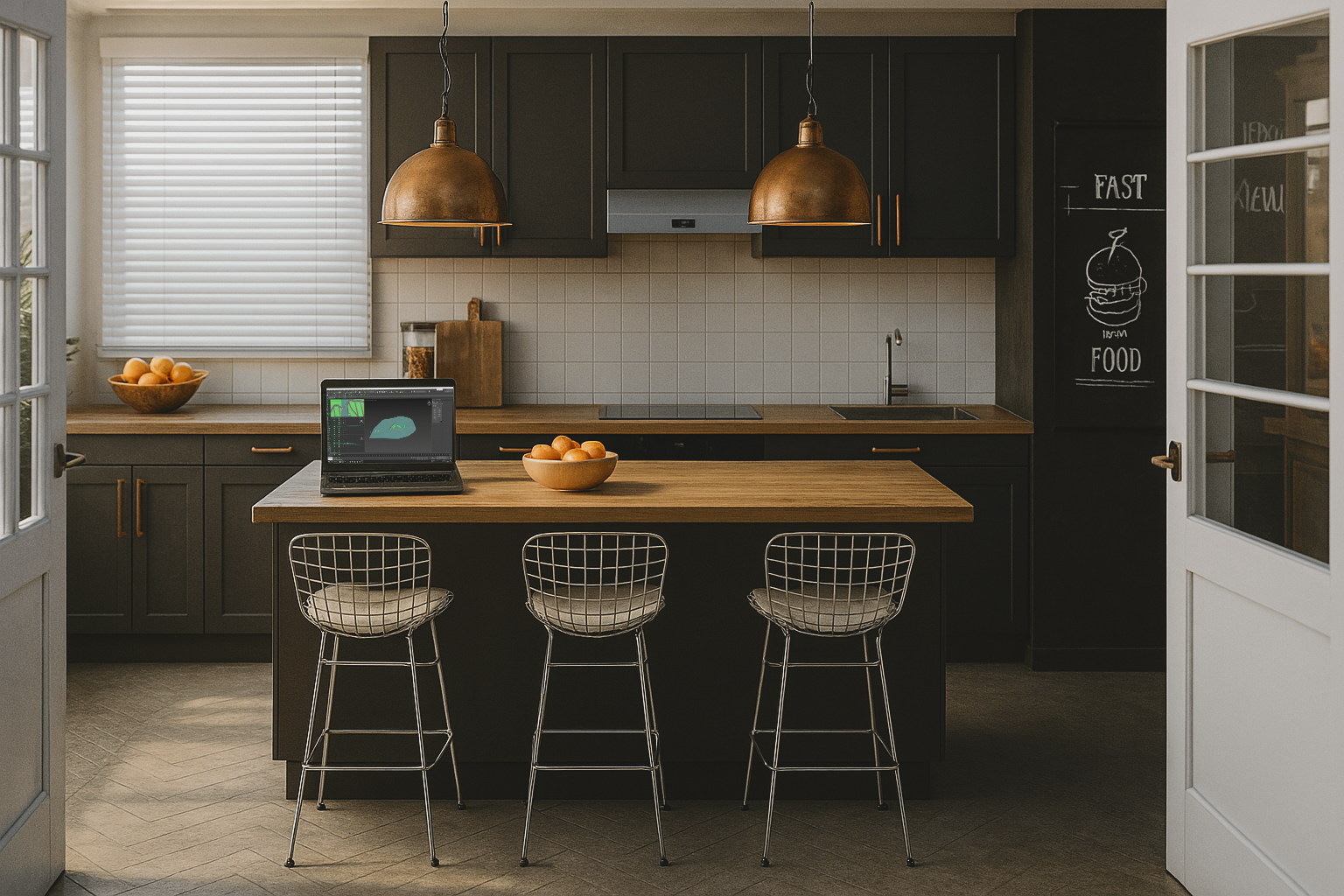 Cozinha 3D Interiores Render