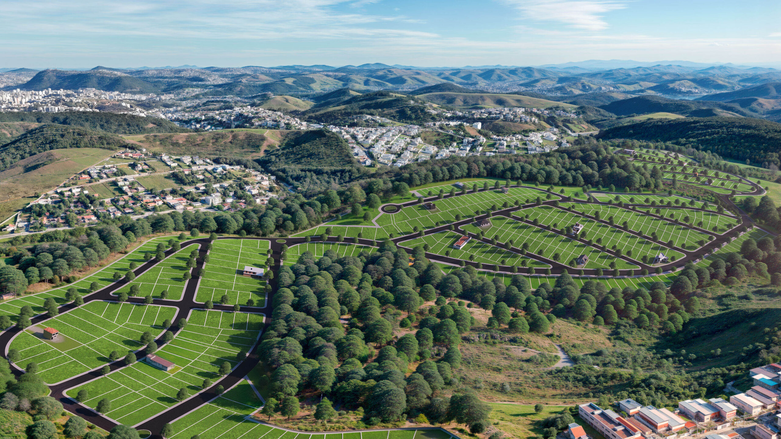 Loteamento Urbanismo Modelagem 3D